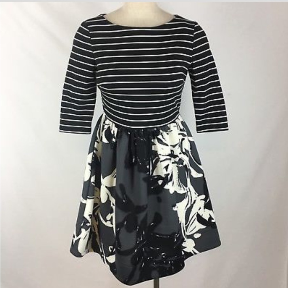 Stripes & Floral Dress